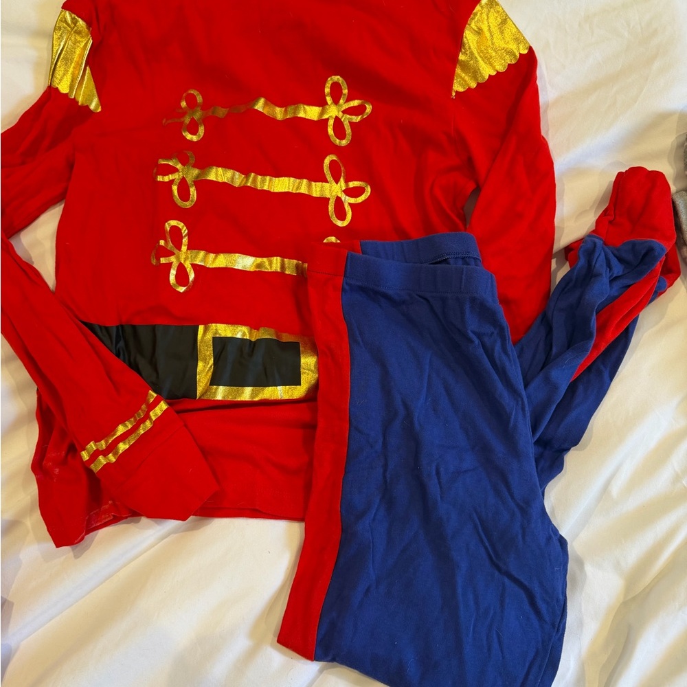 Unisex Adult Nutcracker Pajama- Red and Blue